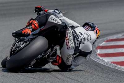 Im Training, aber noch nicht auf der MotoGP-Aprilia: Jorge Martin in Barcelona