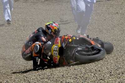 Brad Binder verbaute sich den Q2-Einzug mit einem Sturz