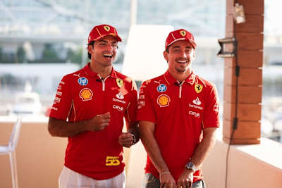 Carlos Sainz und Charles Leclerc