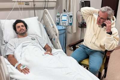Papa Sainz ist bei Carlos am Krankenbett
