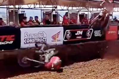 Jack Chambers stürzte auf der Geraden vor der Boxengasse