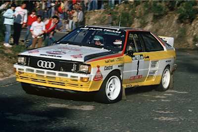 Rallye-Kultautos, wie der Audi Quattro, sind bei der Red Bull Classics am Start