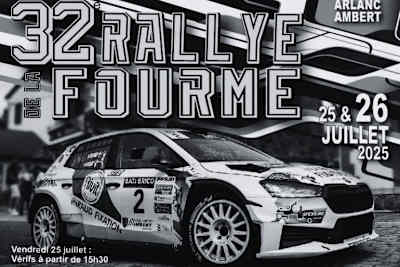 Das Veranstaltungsplakat der Rallye Fourme d'Ambert