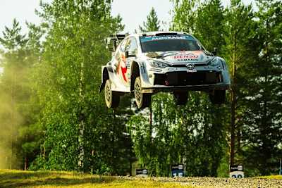 Toyota-Pilot Takamoto Katsuta fuhr beim morgendlichen Shake Down die beste Zeit