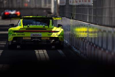 Thomas Preining zeigt der Konkurrenz sein Heck