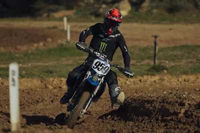 Fabio Quartararo testete die Werks-450er seines Kollegen Maxime Rezaux