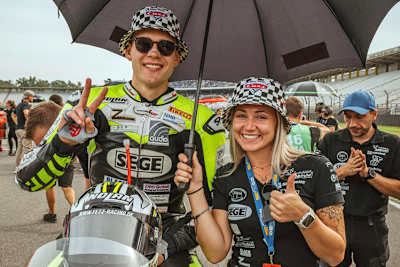 Marco Fetz gut gelaunt in Hockenheim