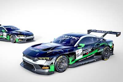 Das geplante Design der Dinamic GT Ford Mustang GT3