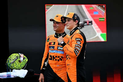 McLaren feierte beim GP von Spanien einen Doppelsieg: Piastri (r.) vor Norris