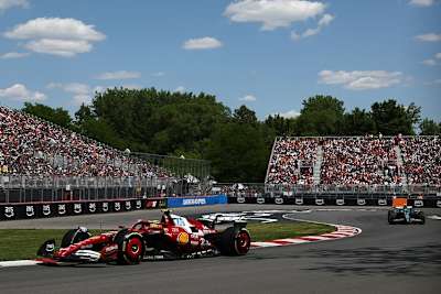 Lewis Hamilton im Ferrari unterwegs in Kanada