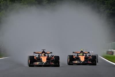 Oscar Piastri und Lando Norris vorige Woche in Spa