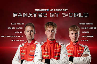 Das dänische Fahrertrio von GMB Motorsport