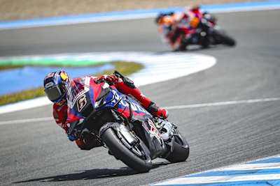 Stefan Bradl auf dem Entwicklungsbike von HRC