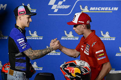Fabio Quartararo (l.) und Pedro Acosta
