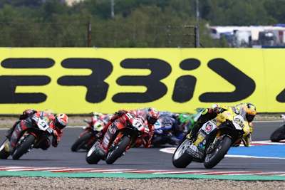 Andrea Iannone (29) fuhr von Beginn an vorn mit