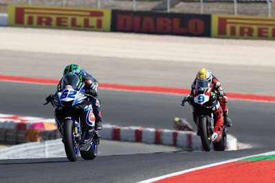 Stefano Manzi vor Jorge Navarro