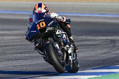 Geht doch: Luca Marini auf der Honda RC213V