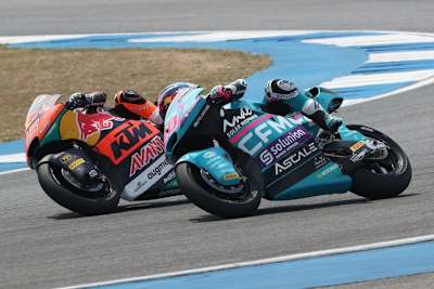 Aspar-Pilot Alonso im Wettstreit um Platz 20 mit seinem ehemaligen Moto3-Rivalen Collin Veijer