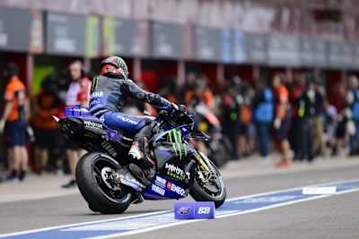 Auf dem Weg ins Q2: Alex Rins auf der Yamaha M1