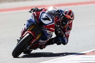 Iker Lecuona bestätigte am Freitag den positiven Trend von Hondas Superbike-Projekt