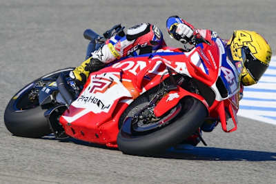 Aleix Espargaro setzte den neuen Motor der RC213V bereits im Rennen ein