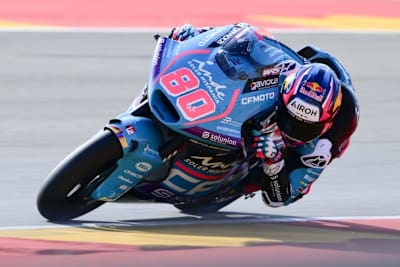Davis Alonso verunfallte in Aragon nach einer Berührung mit seinem Teamkollegen Holgado