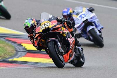 Brad Binder unterwegs auf dem Sachsenring: Der Samstag war hier sehr verregnet