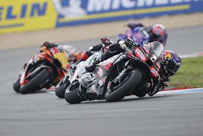 Keine Punkte aber zurfrieden: Aprilia-Werksfahrer Jorge Martin nach dem Sprint von Brünn