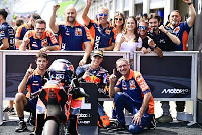 Feierstunde für Tech3: Valentin Perrone holte seine erste Pole-Position in der Moto3-WM