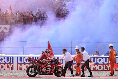 Marc Marquez feierte seinen zweiten Platz wie einen Sieg