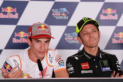 Marc Marquez und Valentino Rossi lieferten sich einige spannende Wortduelle