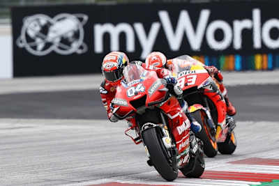 Ducati-Werksfahrer Andrea Dovizioso auf dem Weg zum Sieg beim Österreich-GP 2019