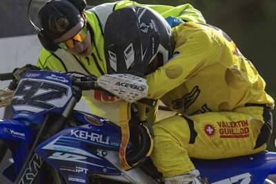 Valentin Guillod wirkte nach seinem Crash benommen