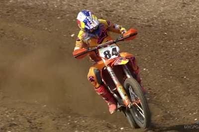 Jeffrey Herlings gewann das Qualifikationsrennen in Matterley Basin