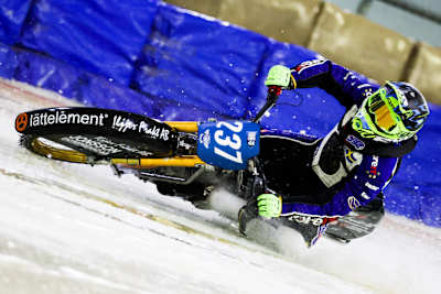 Der Schwede Jimmy Hörnell fährt in Inzell beim GP