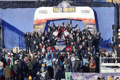 Das siegreiche Hyundai-Team