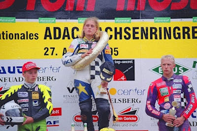 Siegerin Kaja Poensgen vor Steve Jenkner (li.) und Reinhard Stolz