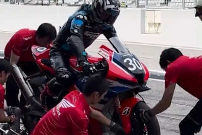 Stopps üben in Suzuka