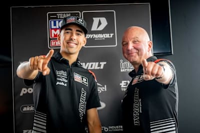 Auch 2026 ein Team: Senna Agius mit Intact-Chef Jürgen Lingg