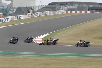 In der vorletzten Kurve kollidierten Chloe Jones und Maria Herrera