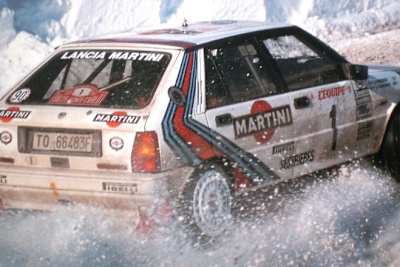 Juha Kankkunen führte 1987 bei der Rallye Monte Carlo