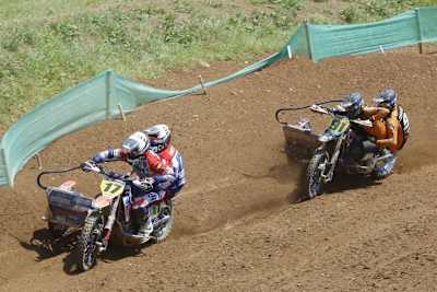 Keine Chance für Prümmer/Lebreton (#17): Weiss/Schneider (#91) waren in Straßbessenbach klar überlegen