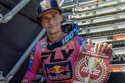 Simon Längenfelder tritt bei seinem Heim-Grand-Prix mit dem Red Plate des WM-Führenden an