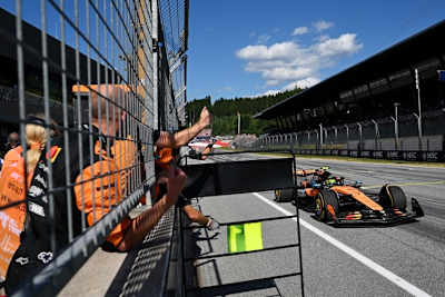 Lando Norris durfte mit dem McLaren-Team auf dem Red Bull Ring den siebten GP-Sieg seiner Formel-1-Karriere feiern