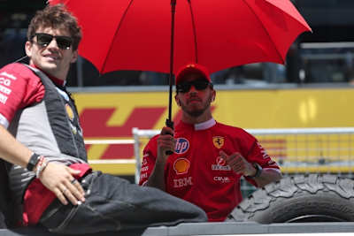 Charles Leclerc und Lewis Hamilton