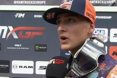 Liam Everts gewann den ersten MX2-Lauf in Maggiora