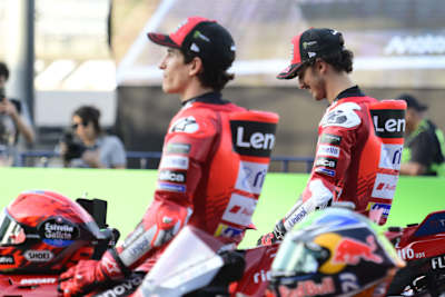 Das Team Ducati Lenovo hat zwei Nummer-1-Fahrer: Marc Marquez (li.) und Francesco Bagnaia