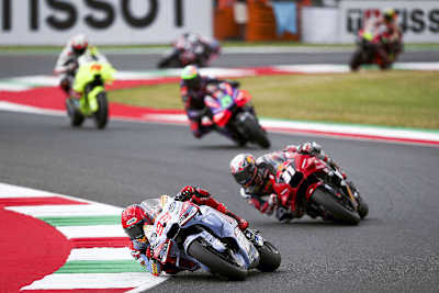 Marc Márquez (vorne) unterwegs in Mugello