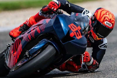 Marc Márquez am vergangenen Donnerstag auf seiner CBR 600-RR