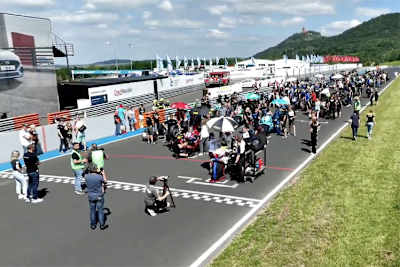 Vor dem Start ins erste Rennen